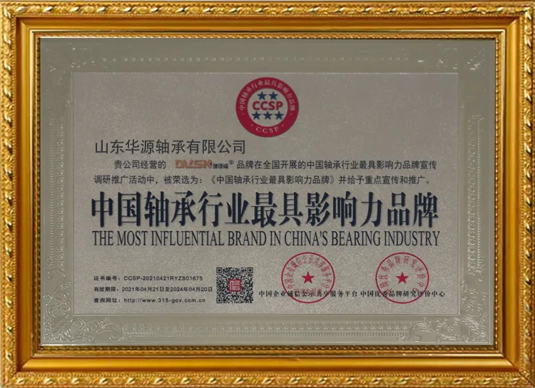 Most Influential Brand in China's Bearing Industry